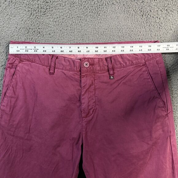 Marc O'Polo Pants Mens 34x34 Red Modern Vernik Slim Straight Fit Stretch Chinos - Picture 13 of 16